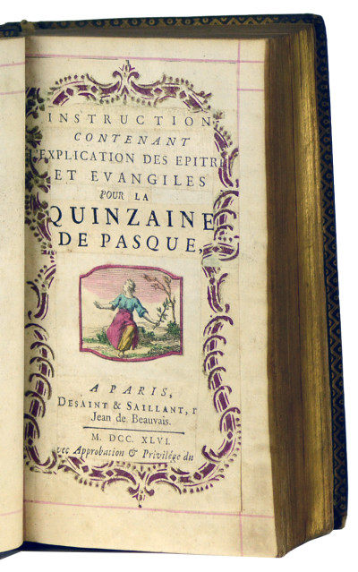 Instruction contenant l'explication des épîtres et évangiles pour la quinzaine de Pasque. 