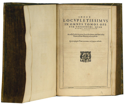Sancti Hieronymi Stridoniensis Opera Omnia, Quae Extant. Mariani Victorii Reatini Episcopi Amerini labore & studio ad fidem M. S. & vetust. exemplarium emendata, argumentis & scholiis illustrata. Vita Item S. Hieron. Ex Ipsius scriptis ab eodem Victor. collecta. Editio Novissima, In Qua quid accesserit, vide lector folio sequenti. 