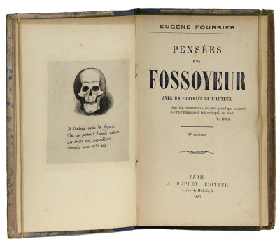 Pensées d'un fossoyeur. Avec un Portrait de l'auteur. 