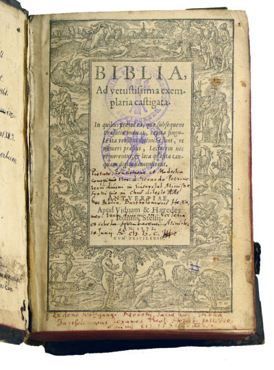 Biblia, ad vetustissima exemplaria castigata. 