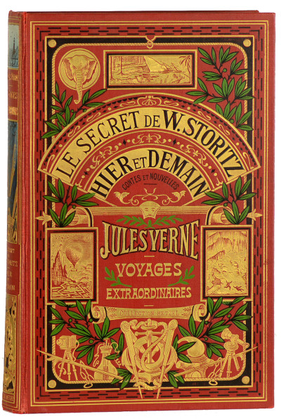 Le secret de Wilhem Storitz. Illustrations par Georges Roux. Planches en chromotypographie. - Hier et demain. Contes & nouvelles. Illustrations par L. Benett, F. de Myrbach et Georges Roux. 