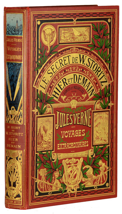 Le secret de Wilhem Storitz. Illustrations par Georges Roux. Planches en chromotypographie. - Hier et demain. Contes & nouvelles. Illustrations par L. Benett, F. de Myrbach et Georges Roux. 