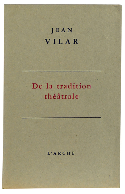 De la tradition théâtrale. 