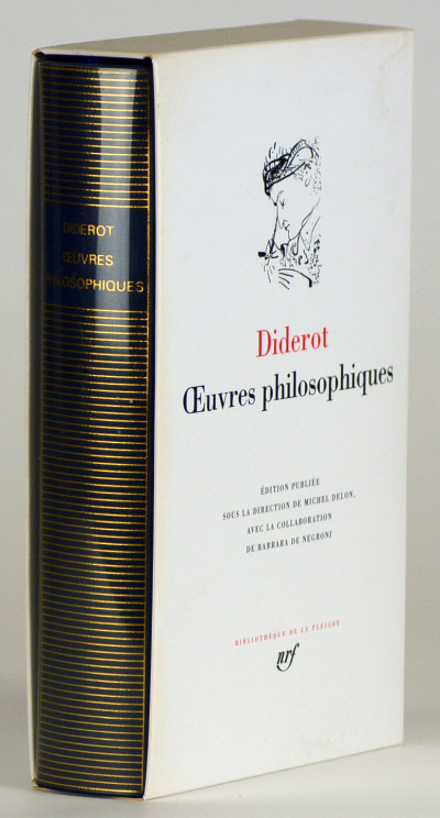 Œuvres philosophiques. Édition publiée sous la direction de Michel Delon, avec la collaboration de Barbara de Negroni. 