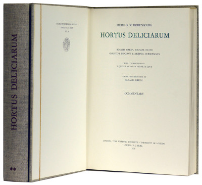 Hortus deliciarum. Rosalie Green, Michael Evans, Christine Bischoff & Michael Curschmann. With contributions by T. Julian Brown & Kenneth Levy. Under the direction of Rosalie Green. 