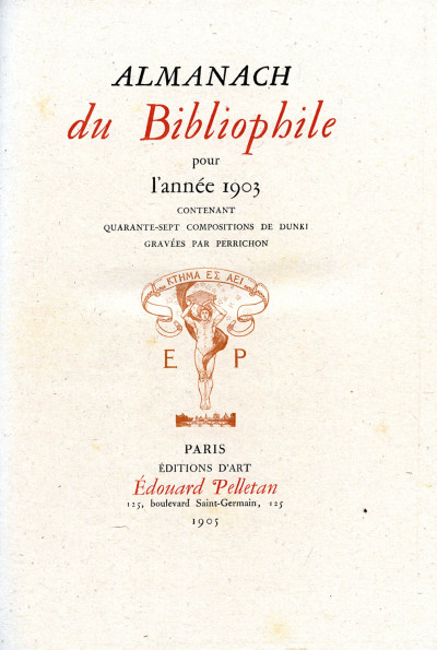 Almanach du Bibliophile pour les années 1898, 1899, 1900, 1901, 1902 et 1903. 