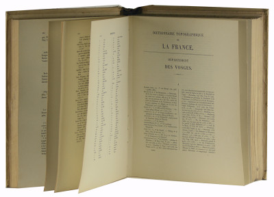 Dictionnaire topographique du Département des Vosges comprenant les noms de lieu anciens et modernes. 
