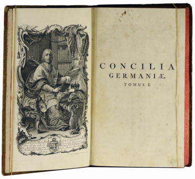 Concilia Germaniae, Quæ Celsissimi Principis Joannis Mauritii, Archi-Episcopi Pragensis Sumptu Cl. Joannes Fridericus Schannat Magna Ex Parte Primum Collegit, Dein P. Josephus Harzheim S. J. … Plurimum Auxit, Continuavit, Notis, Digressionibus Criticis, Charta, Et Dissertatione Chorographicis Illustravit. 