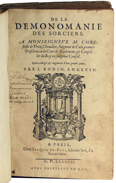 De la démonomanie des sorciers. Reveu, corrigé & augmenté d'une grande partie. 