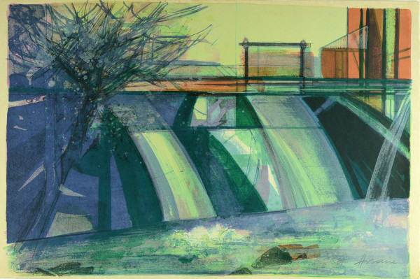 Où passent nos rivières. 20 lithographies originales de Hilaire. 