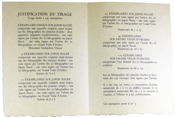 Où passent nos rivières. 20 lithographies originales de Hilaire. 