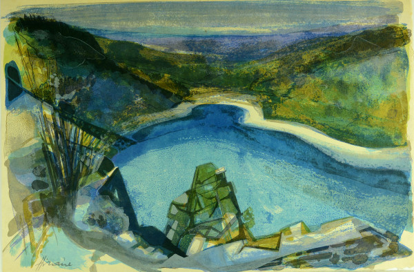 Où passent nos rivières. 20 lithographies originales de Hilaire. 