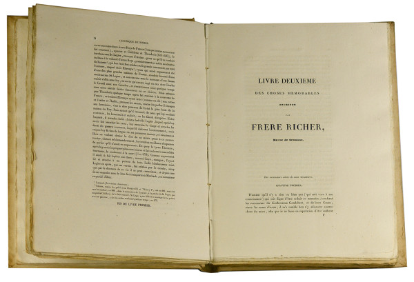 Chronique de Richer, moine de Senones, traduction française du XVIe siècle, sur un texte beaucoup plus complet que tous ceux connus jusqu'ici ; publiée pour la première fois, avec des éclaircissements historiques, sur les Manuscrits des Tiercelins de Nancy et de la Bibliothèque publique de la même ville, par Jean Cayon. 