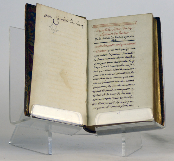 La Solitaire des Rochers. Manuscrit. 