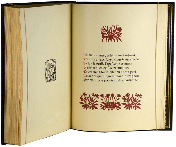 Œuvres de François Villon. Bois dessinés et gravés par Émile Bernard. 