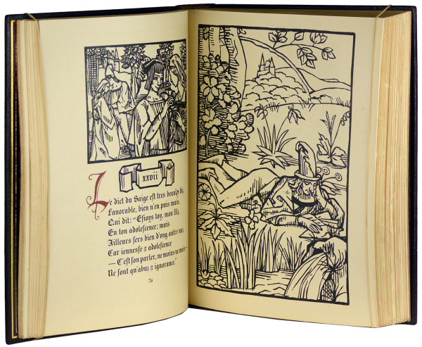 Œuvres de François Villon. Bois dessinés et gravés par Émile Bernard. 