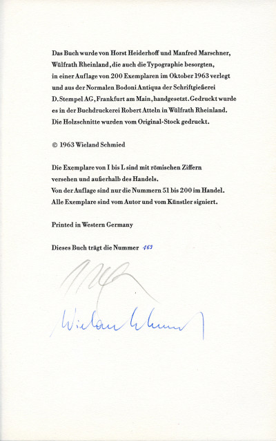 Seefahrerwind. Ein Gedicht. Hans Arp. Drei Holzschnitte. 