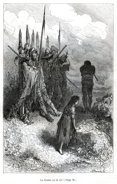 Le Capitaine Fracasse. Illustré de 60 dessins de Gustave Doré. 