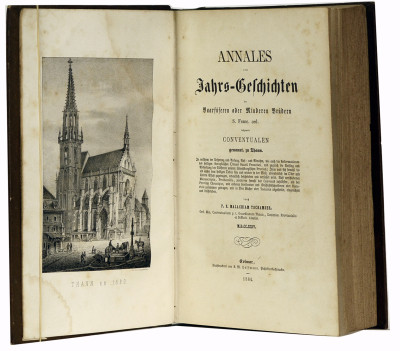 Chronique de Thann. Annales oder Jahrs-Geschichten der Baarfüseren oder Minderen Brüdern S. Franc. ord. insgemein Conventualen genannt, zu Thann. 