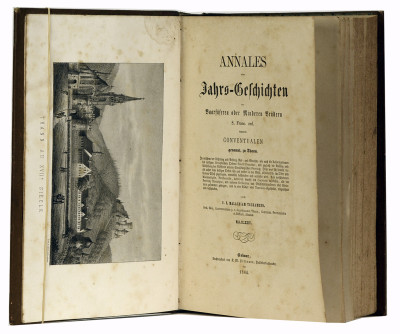 Chronique de Thann. Annales oder Jahrs-Geschichten der Baarfüseren oder Minderen Brüdern S. Franc. ord. insgemein Conventualen genannt, zu Thann. 