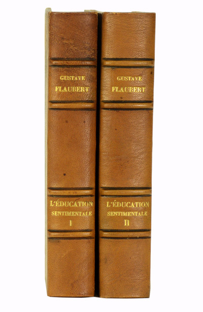 L'éducation sentimentale. Histoire d'un jeune homme. Compositions en couleurs gravées sur bois par Paul Baudier. Frontispices à l'eau-forte et portrait de l'auteur par Pierre Gandon. 