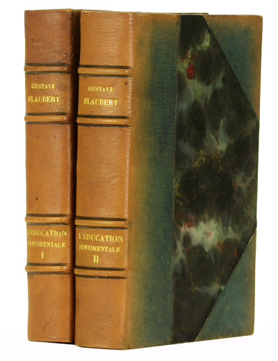 L'éducation sentimentale. Histoire d'un jeune homme. Compositions en couleurs gravées sur bois par Paul Baudier. Frontispices à l'eau-forte et portrait de l'auteur par Pierre Gandon. 