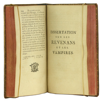 Dissertations sur les apparitions des Anges, des Démons & des Esprits, et sur les Revenants et Vampires de Hongrie, de Boheme, de Moravie. 