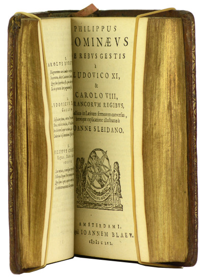 Froissardi, Nobilissimi scriptoris Gallici, Historiarum opus omne, Jampridem & breviter collectum, & Latino sermone redditum a Joanne Sleidano. À la suite : Philippus Cominaeus, de rebus gestis a Ludovico XI, & Carolo VIII, Francorum regibus, E Gallico in Latinum sermonem conversus brevique explicatione illustratus a Joanne Sleidano. 