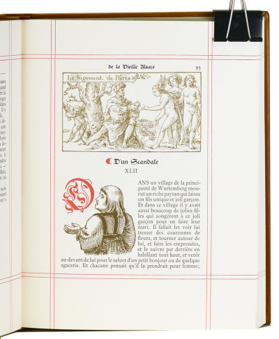 Les Propos de Table de la vieille Alsace. Illustrés tout au long de Dessins originaux des anciens Maîtres alsaciens. Œuvre de Réconfort ajustée à l'heure présente. Traduite, annotée et enrichie de compositions nouvelles par Émile Reiber. 