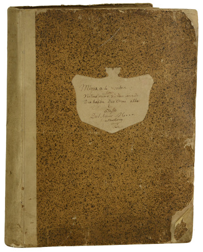 Missa a 4 vocibus, con Violino primo, Violino secondo, due hautbois, due corni alto e basso. 