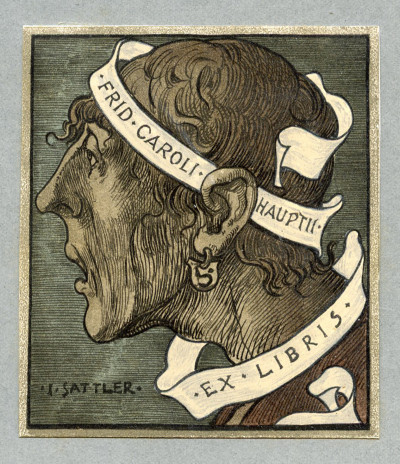 Art in book-plates. Forty two original ex-libris designed by Joseph Sattler. With an introduction on artists, litterature and collectors of ex-libris in England, the United States and France by Frederick Warnecke. 