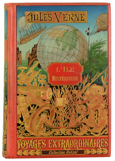 L'île mystérieuse. Illustrée de 154 dessins par Férat, gravés par Barbant. 