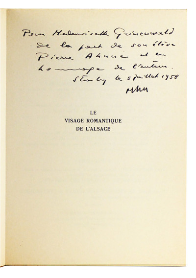 Le visage romantique de l'Alsace. Lithographies de 1815 - 1870. 