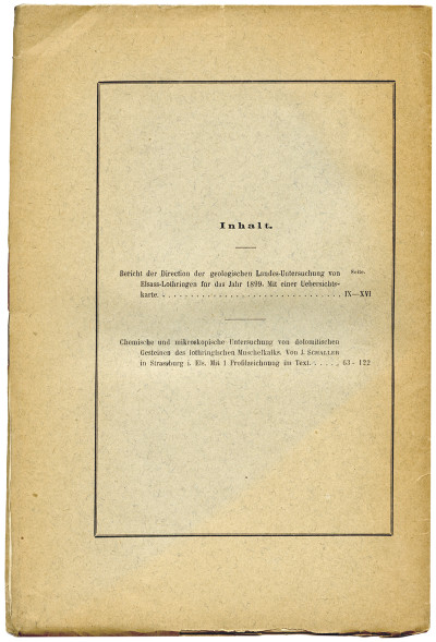 Mitteilungen der Geologischen Landesanstalt von Elsass-Lothringen. Band V, Heft II. 