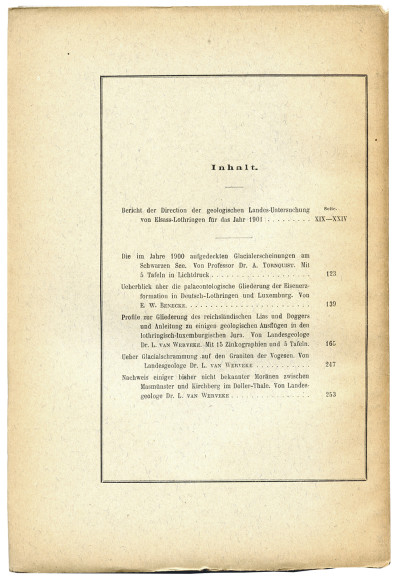 Mitteilungen der Geologischen Landesanstalt von Elsass-Lothringen. Band V, Heft III. Mit Tafel I–X. 