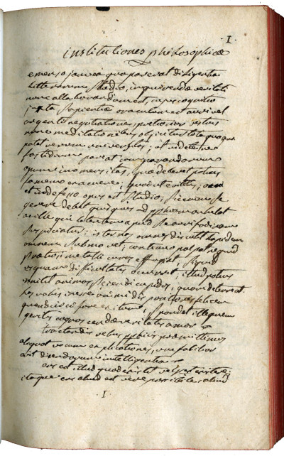 Cours de philosophie manuscrits. 