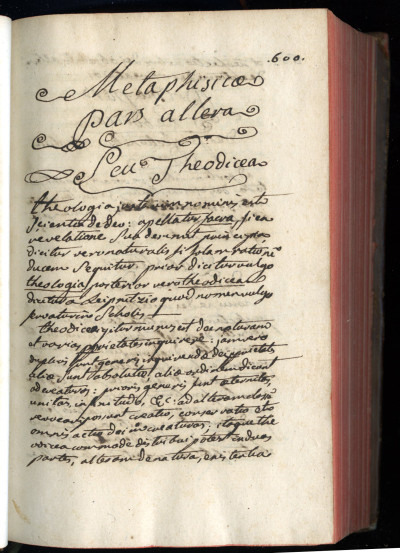 Cours de philosophie manuscrits. 