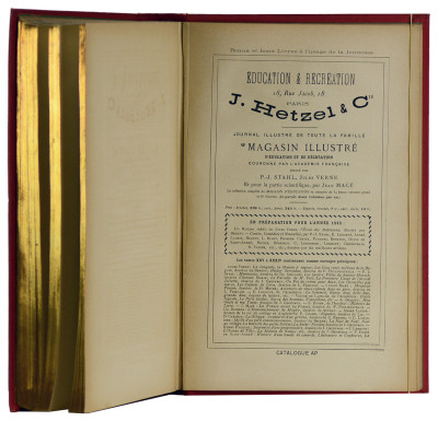 Les voyages extraordinaires. La Jangada. Huit cents lieues sur l'Amazone. Dessins par Benett. Suivi de : De Rotterdam à Copenhague à bord du yacht Saint-Michel. Par Paul Verne. Dessins par Riou. 