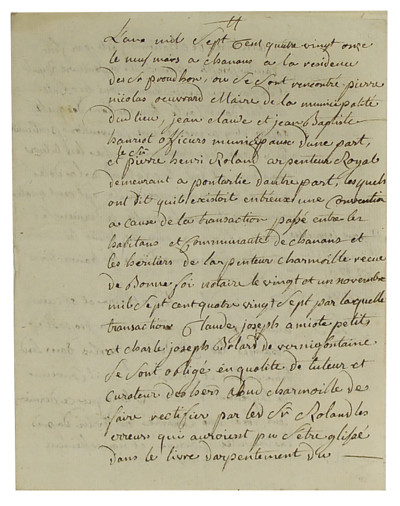 Manuscrit administratif relatif à l’arpentage et à l’estimation des biens d’une communauté rurale comtoise située dans le Haut-Doubs, dans la région de Morteau. 