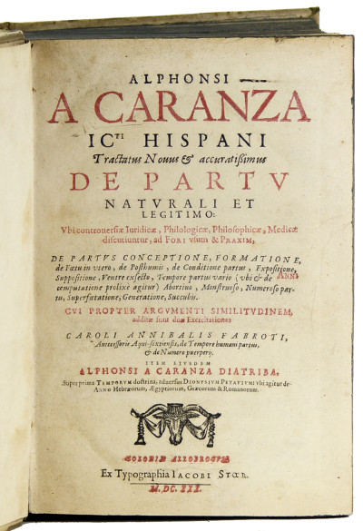 Tractatus novus et accuratissimus de partu naturali et legitimo… — Hippocratis Coi medicorum principis Antiphonon libri quinque. 