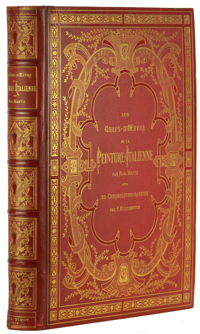 Les chefs-d'œuvre de la peinture italienne. Ouvrage contenant 20 planches chromolithographiques exécutées par F. Kellerhoven, trente planches sur bois et quarante culs-de-lampe et lettres ornées. 
