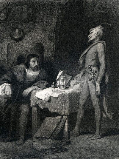 Le Faust de Goethe. Traduction revue et complète, précédée d'un essai sur Goethe par M. Henri Blaze. Édition illustrée par M. Tony Johannot. 
