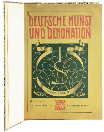 Joseph Sattler und seine Werke. Deutsche Kunst und Dekoration. VI. Jahrg. Heft 10. 