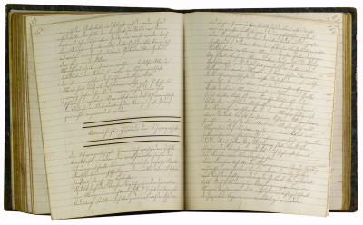 Manuscrit de cours d’accouchement, anatomie et physiologie rédigé d’après l’enseignement du professeur Stoltz. 
