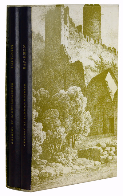 Antiquités de l'Alsace, ou Châteaux, Eglises et autres Monuments des Départements du Haut- et du Bas Rhin. Première Section : Départ. du Haut-Rhin par M. de Golbéry. Deuxième Section : Départ. du Bas-Rhin par J. G. Schweighaeuser. 