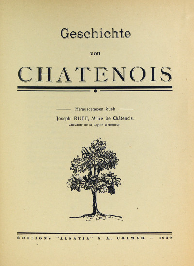 Geschichte von Chatenois. 