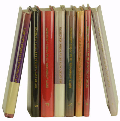 Petite anthologie de la poésie alsacienne. Tomes I à VIII. 