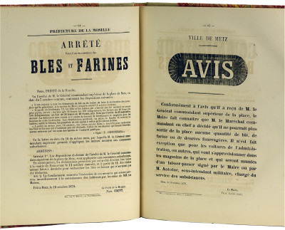 Les murailles d'Alsace-Lorraine depuis la déclaration de guerre jusqu'en octobre 1873. Metz, Sarreguemines, Strasbourg, Haguenau, Saverne, Nancy, etc. 