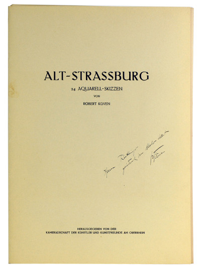 Alt-Strassburg. 24 Aquarell-Skizzen von Robert Küven. 