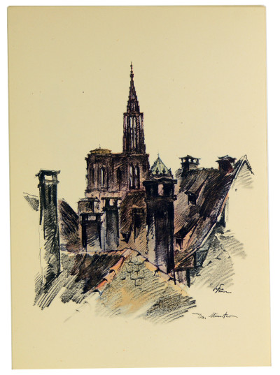 Alt-Strassburg. 24 Aquarell-Skizzen von Robert Küven. 